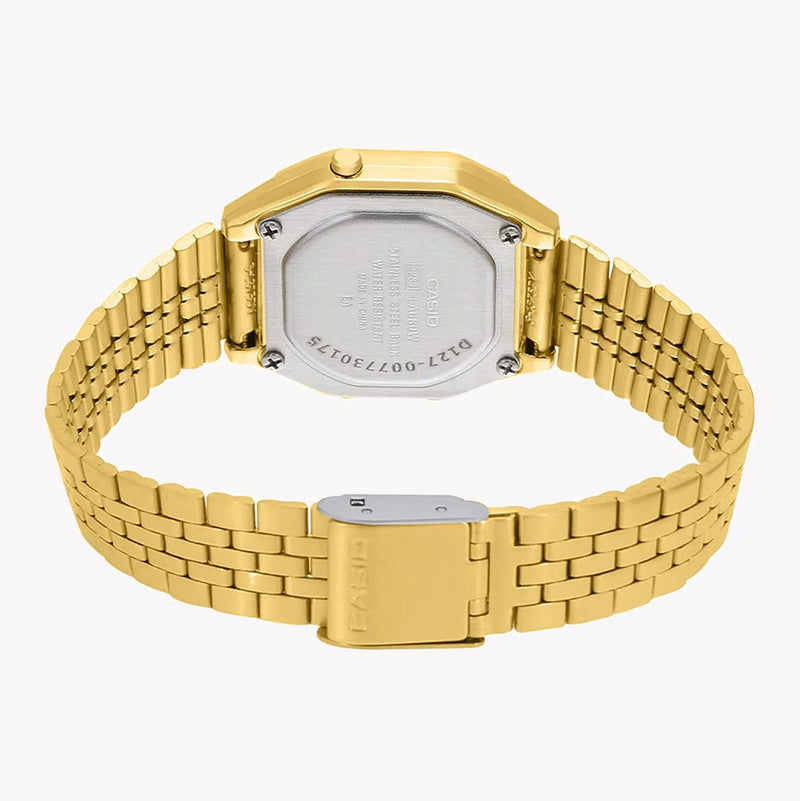 Casio Unisex Gold Resin Watch, Stainless Steel Band | La680wga-9bdf by i-watch