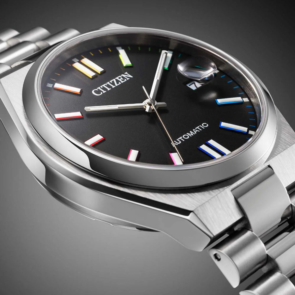 Citizen Men's Silver Stainless Steel, Black Dial | Nj0151-53e by i-watch