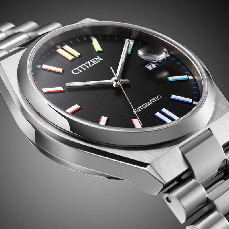 Citizen Men's Silver Stainless Steel, Black Dial | Nj0151-53e by i-watch