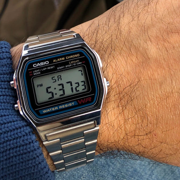 Casio A158wa-1df Adventure Time - Stylish Digital Watch With Sleek Silver Finish by i-watch