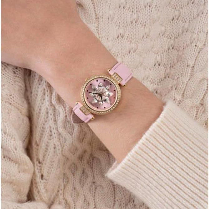 GUESS GW0382L1 PINK CHARM - PLAYFUL FEMININE TIMEPIECE WITH GOLD ACCENTS & LEATHER BAND-i-Watch-4
