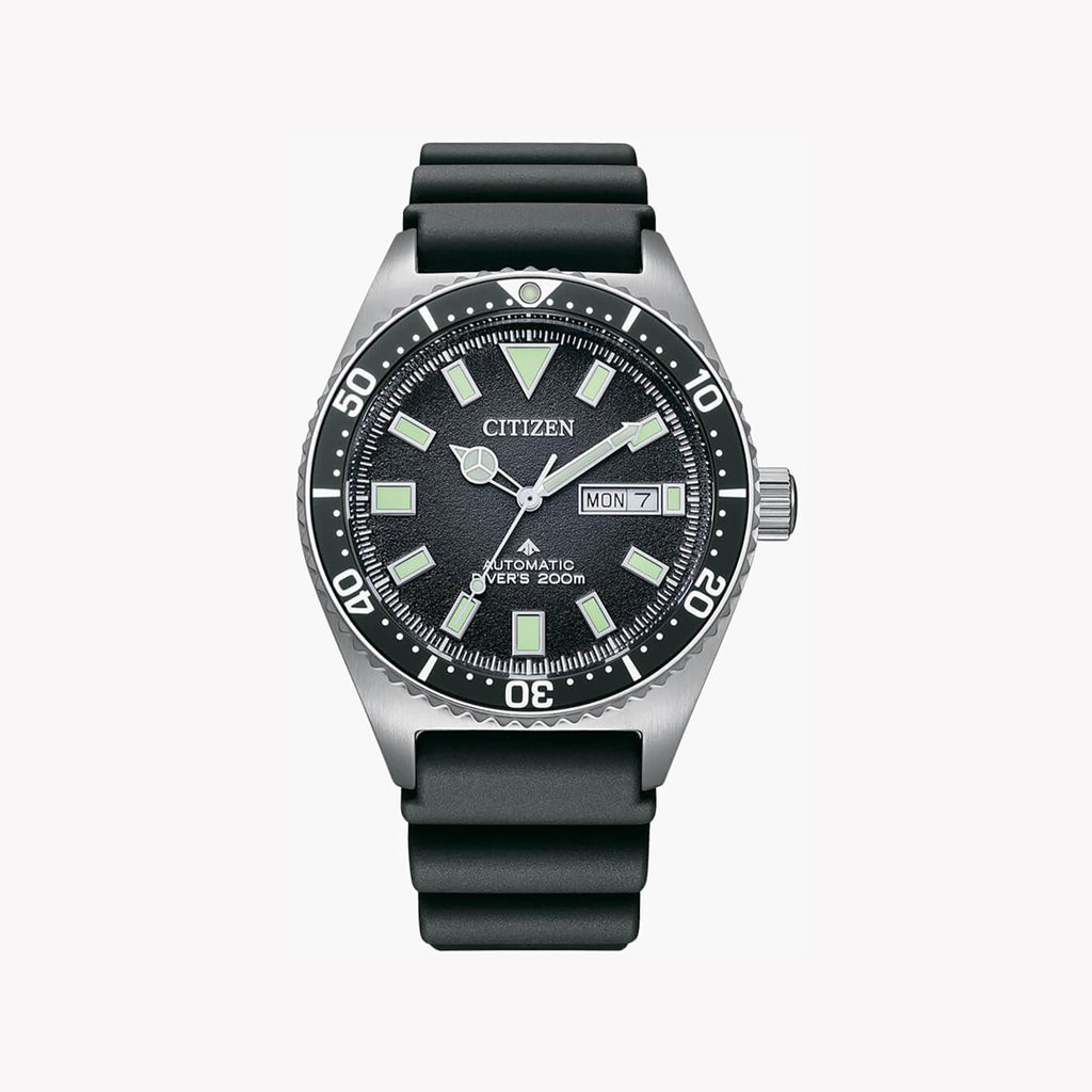 CITIZEN NY0120-01E DIVE MASTER - ADVENTURE-READY MEN'S WATCH with Black Dial & Silver Case