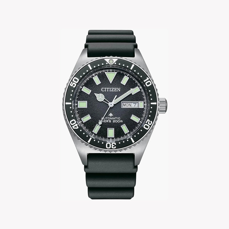 Citizen Men's Silver Stainless Steel, Black Polyurethane | Ny0120-01e by i-watch