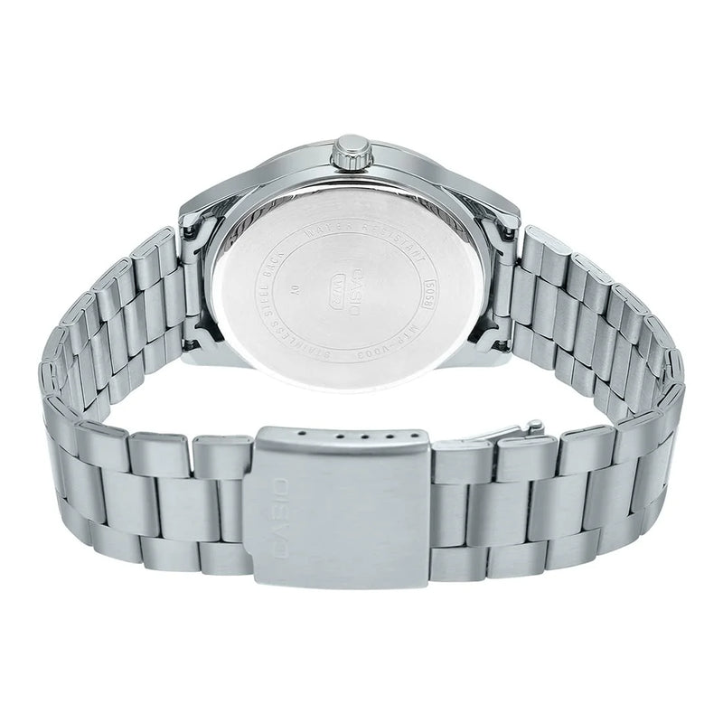 Casio Men's Stainless Steel Watch, Green Dial | Mtp-Vd03d-3a2 by i-watch