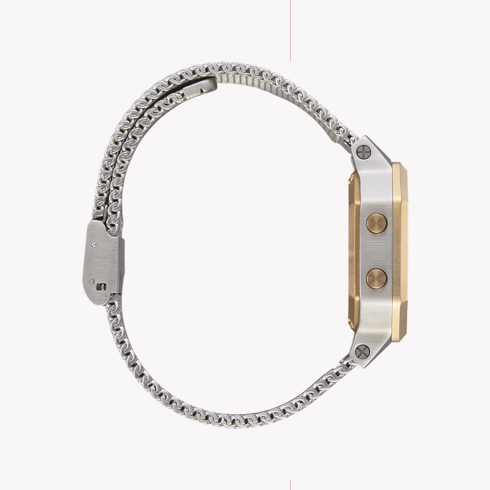 Nixon Women's Silver Stainless Steel Watch, Gold Band | A1272-1431 by i-watch