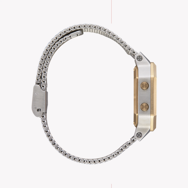 Nixon Women's Silver Stainless Steel Watch, Gold Band | A1272-1431 by i-watch