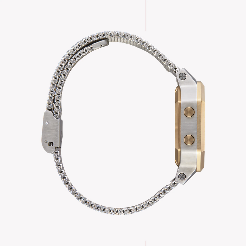 Nixon Women's Silver Stainless Steel Watch, Gold Band | A1272-1431 by i-watch