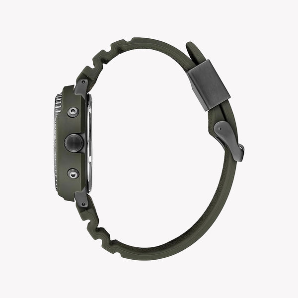 Seiko Men's Black Stainless Steel Watch, Black Silicone | Snj031p1