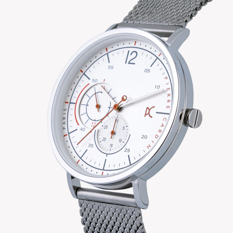 Pierre Cardin Men's Silver Stainless Steel Watch, Silver Dial | Cbn.3021 by i-watch