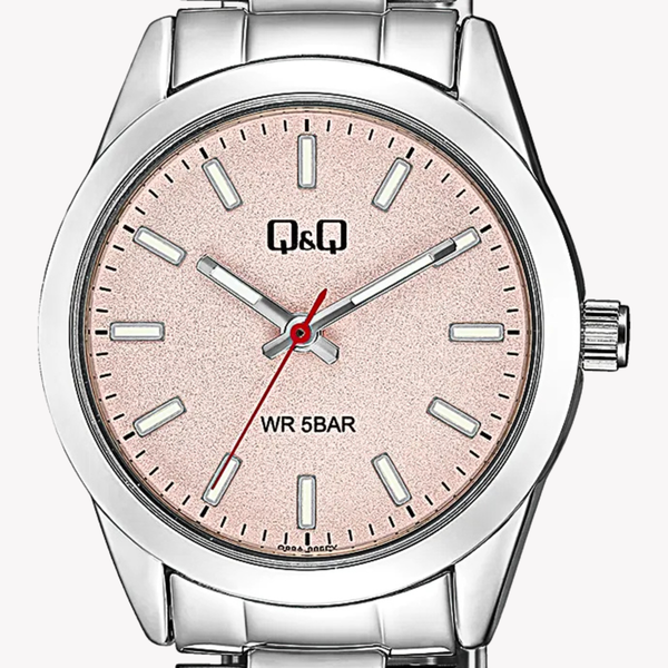 Q&Q Women's Silver Women's Watch, Light Brown Dial | Q82A-005PY