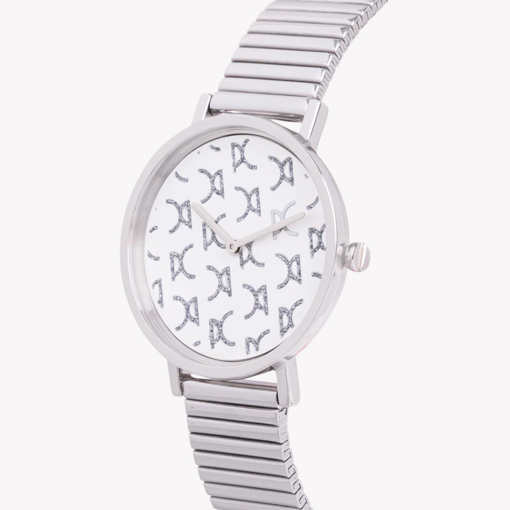 Montre Femme PIERRE CARDIN boîtier en métal argenté et bracelet en métal argenté