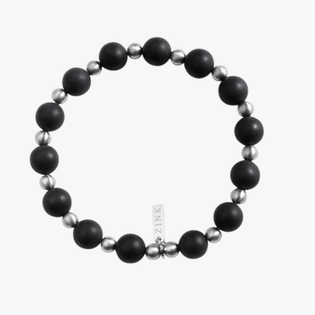 Zink Men's Black & Silver Stainless Steel Bracelet | Zjbc010bas