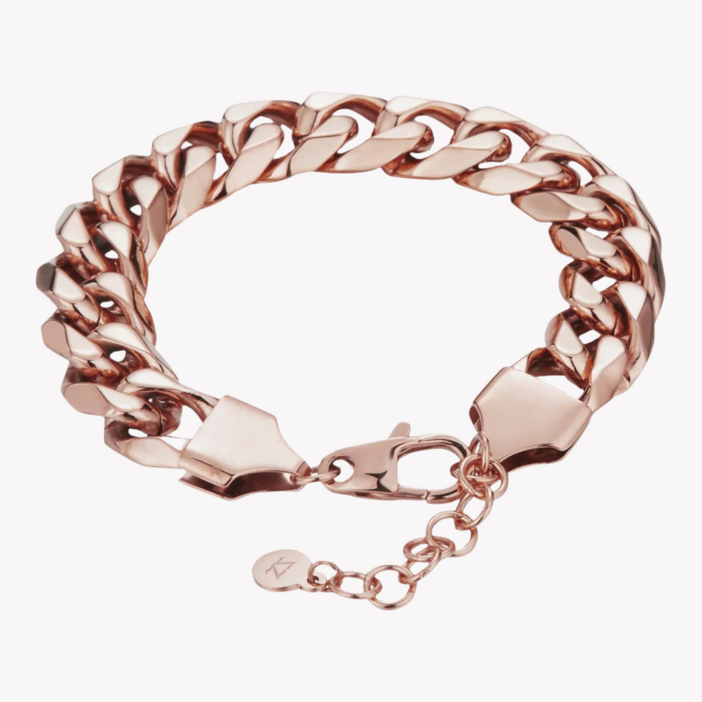Zink Women's Rose Gold Stainless Steel Bracelet | Zfbr019rg12m