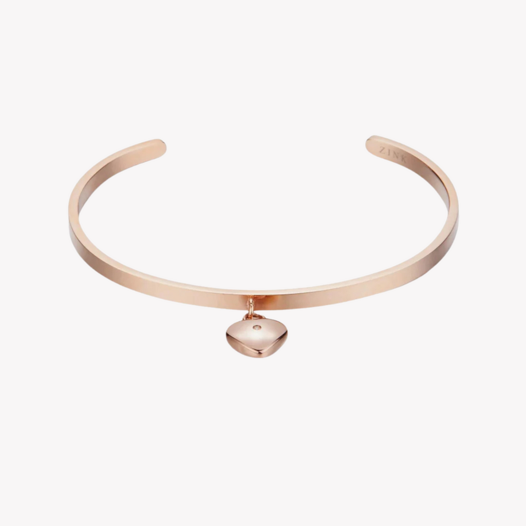 Zink Women's Rose Gold Stainless Steel Bracelet | Zfbg009rg