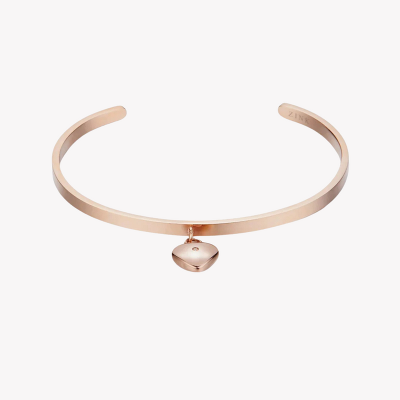 Zink Women's Rose Gold Stainless Steel Bracelet | Zfbg009rg