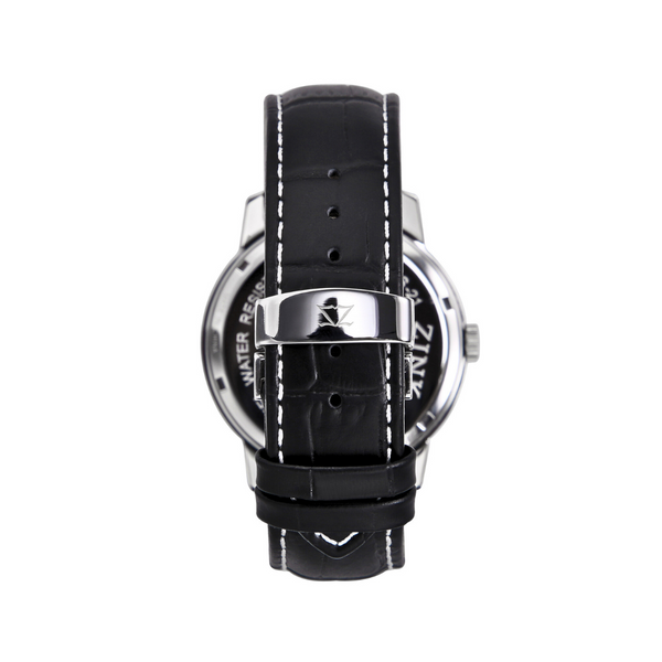 Zink Zk126g5ls-21 Elegant Classic - Timeless Men's Watch With Black Leather BAnd and Striking Black Dial by i-watch