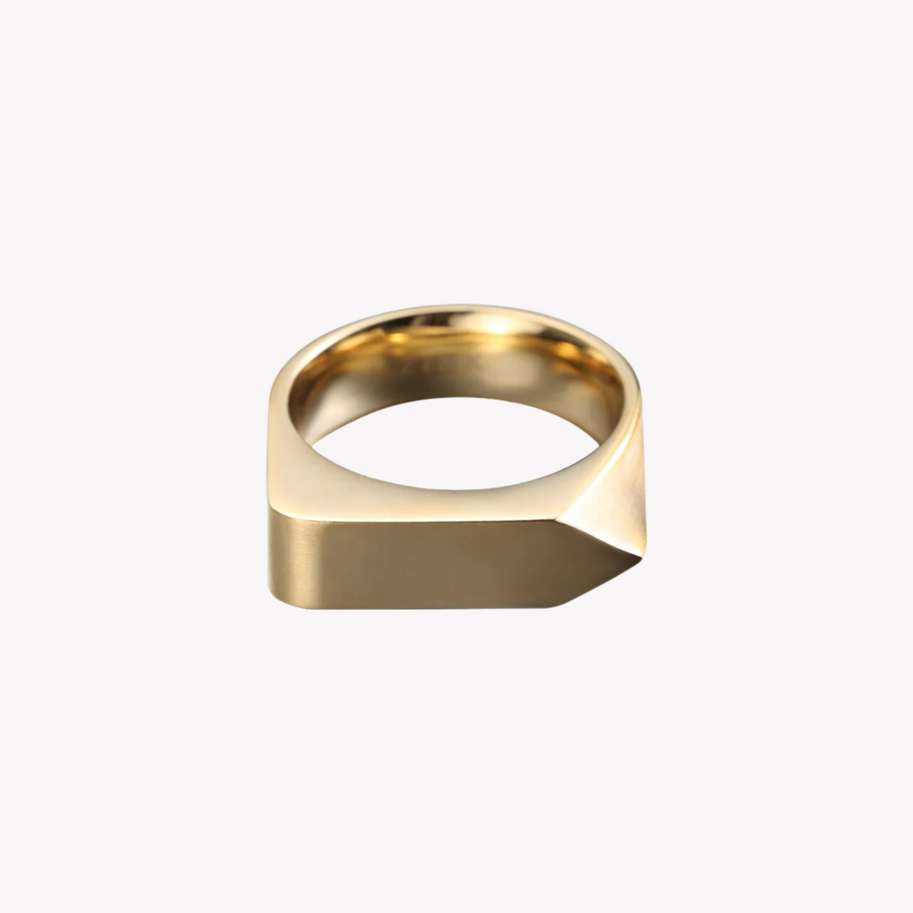 Zink Men's Gold Stainless Steel Ring | Zjrg027gm
