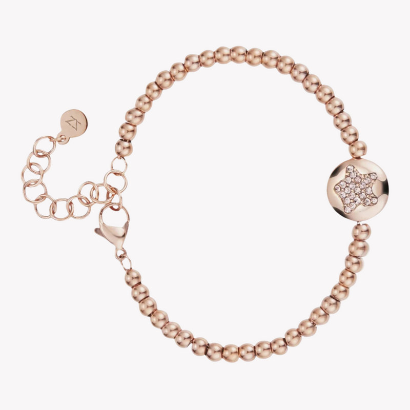 Zink Women's Rose Gold Stainless Steel Bracelet | Zfbr007rgs