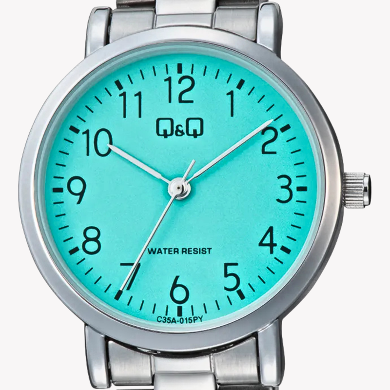 Q&Q Women's Silver Women's Watch, Torques Dial | C35A-015PY
