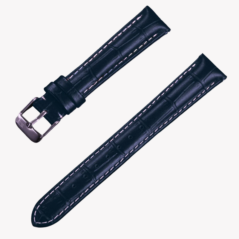 Zink Women's Leather Watch Band - Dark Blue | Zlb006dbs