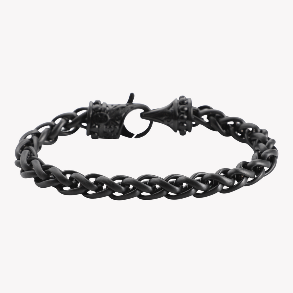Zink Men's Black Stainless Steel Bracelet | Zjbc052b