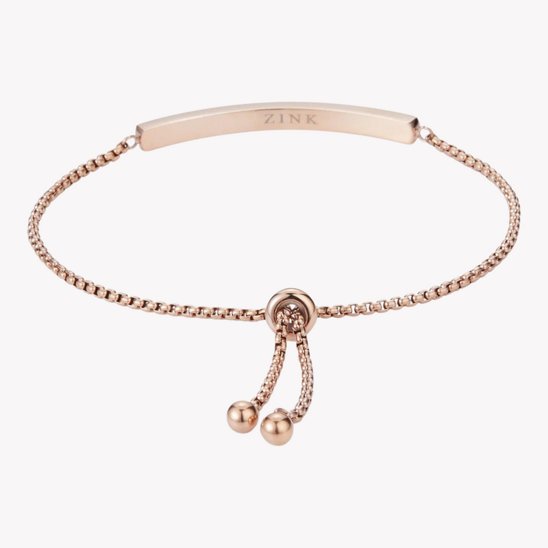 Zink Women's Rose Gold Stainless Steel Bracelet | Zfbr004rgs
