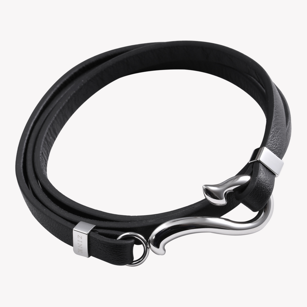 Zink Men's Black & Silver Stainless Steel Bracelet | Zjbc026lpb