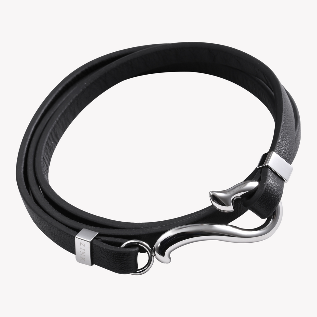 Zink Men's Black & Silver Stainless Steel Bracelet | Zjbc026lpb