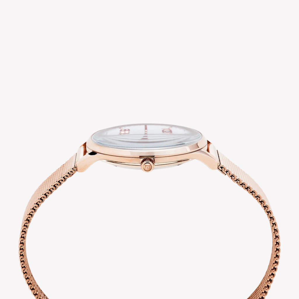 Pierre Cardin Women's Rose Gold Watch, White Dial | Pc902722f121