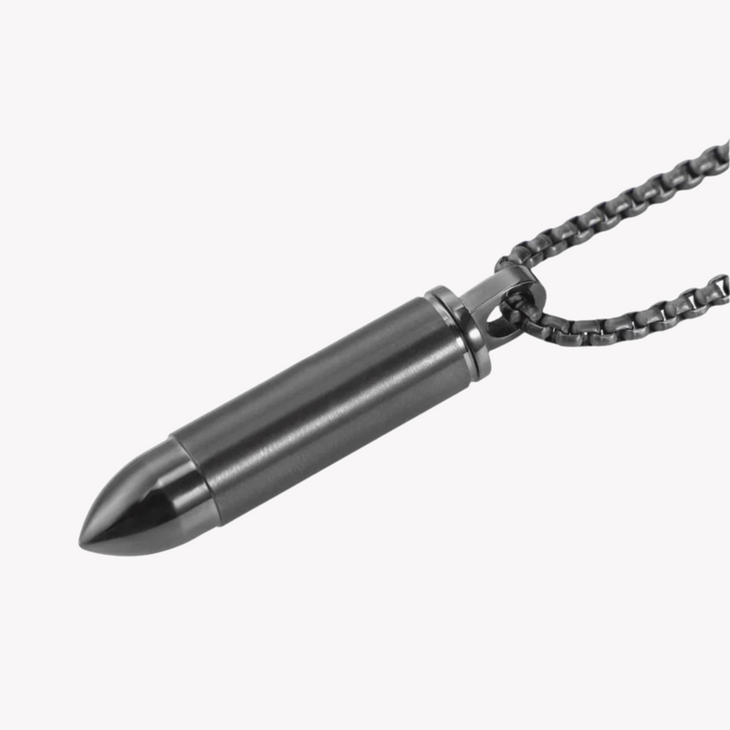 Zink Men's Black Stainless Steel Necklace | Zjpd015gn by i-watch