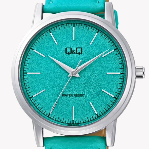 Q&Q Men's Silver Watch, Torques Dial with Arabic Numerals | Q59B-001PY
