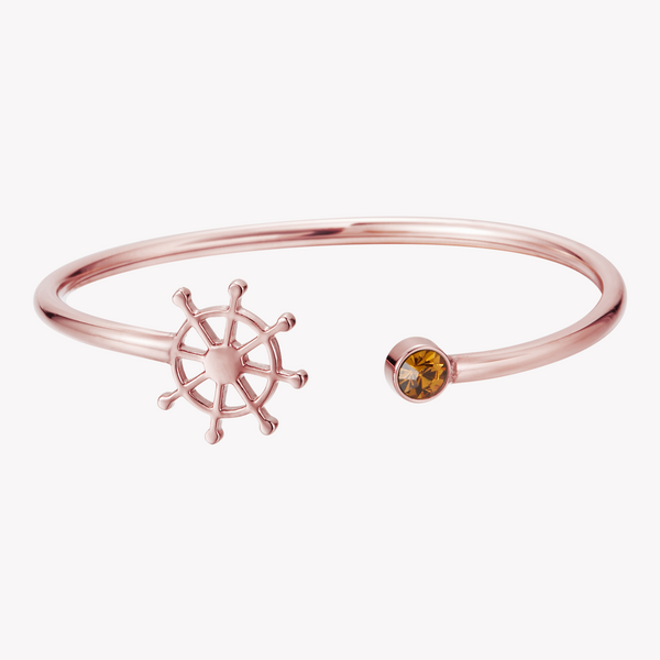 Zink Women's Rose Gold Stainless Steel Bracelet | Zfbg004rgpn