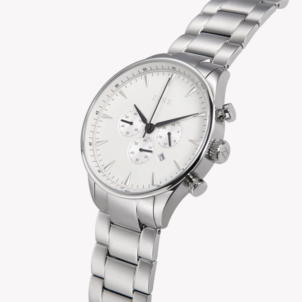 Zink Men's Stainless Steel Silver Watch | Zk127g2ss-16