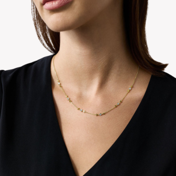 Emporio Armani Women's Gold Necklace, Crystal Eagle Pendant | EG3618710