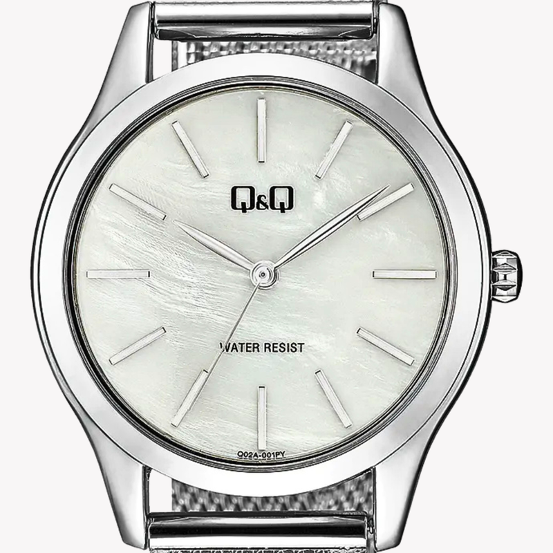 Q&Q Women's Silver Watch, Silver Dial | Q02A-001PY