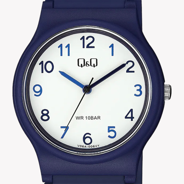 Q&Q Women's Blue Women's Watch, White Dial | V06A-006VY