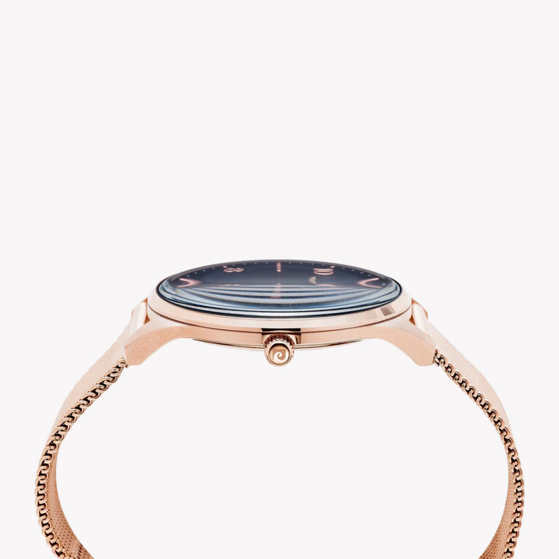 Pierre Cardin Men's Rose Gold Watch, Blue Dial | Pc902671f116 by i-watch