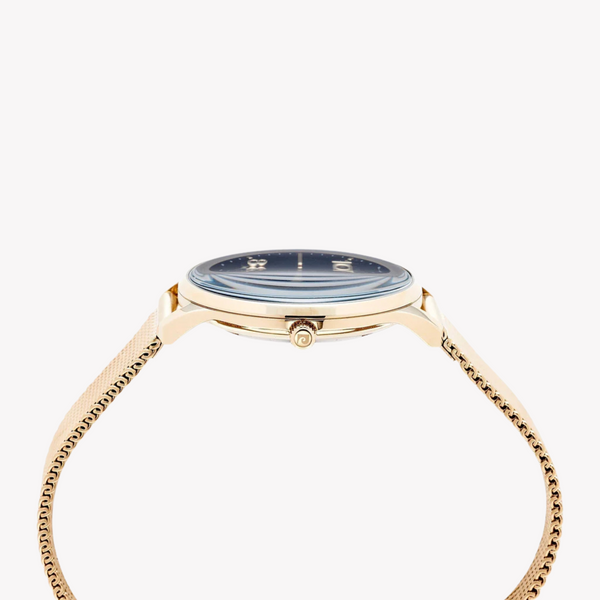 Pierre Cardin Women's Gold Watch, Black Dial | Pc902722f106 by i-watch