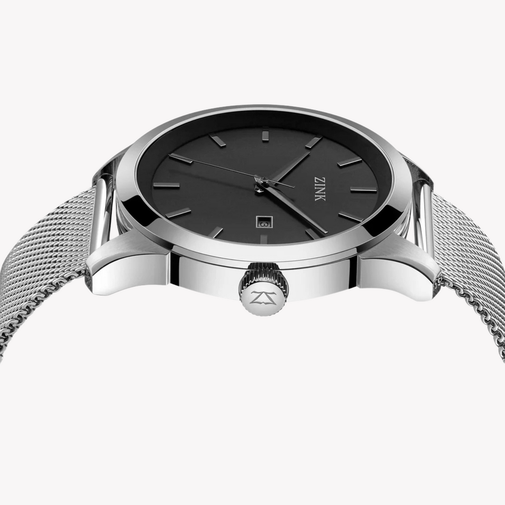 Zink Men's Silver Stainless Steel Watch | Zk133g1ms-26