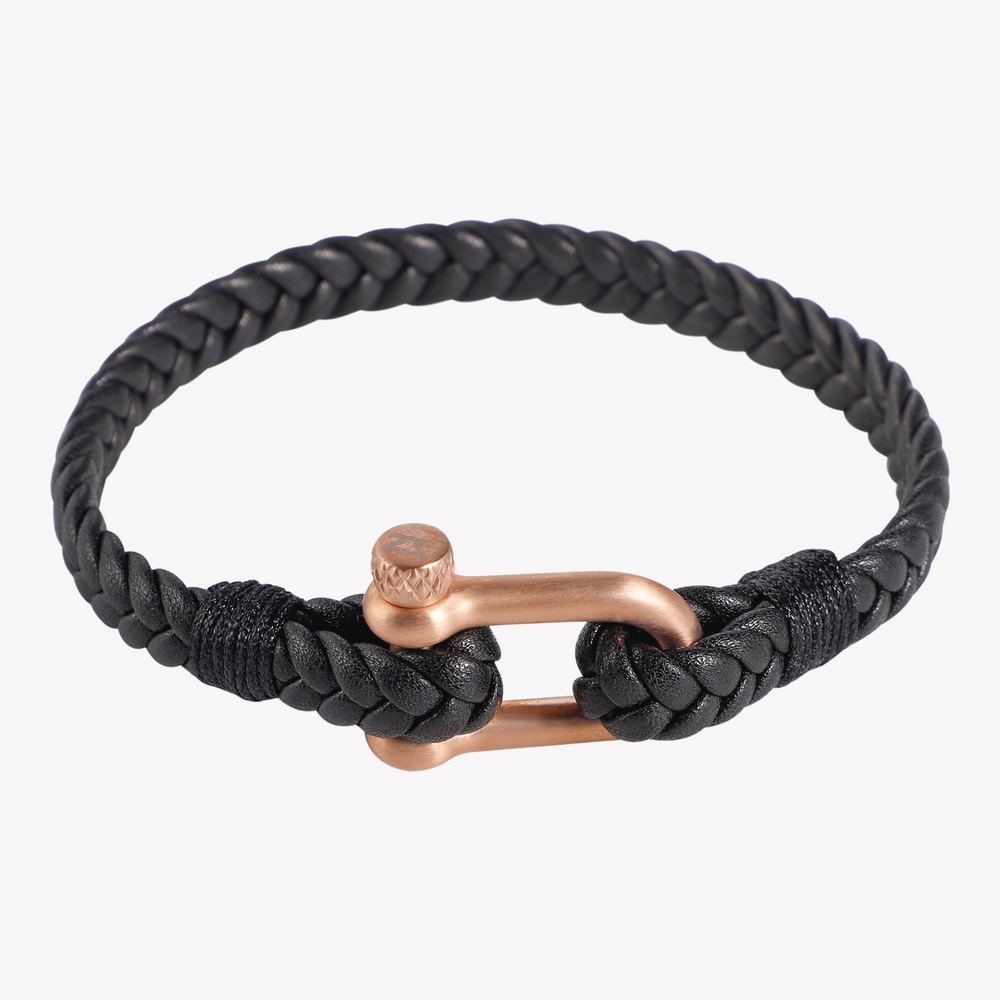 Zink Men's Black & Rose Gold Bracelet | Zjbc044rg by i-watch