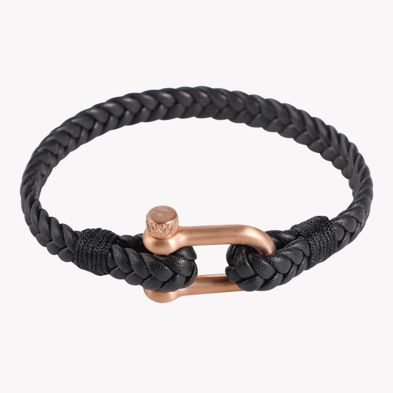 Zink Men's Black & Rose Gold Bracelet | Zjbc044rg by i-watch