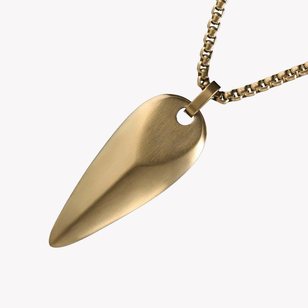 Zink Men's Gold Stainless Steel Necklace | Zjpd012g