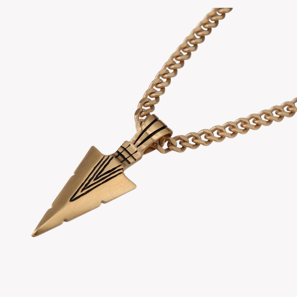 Zink Men's Gold Stainless Steel Necklace | Zjpd019g