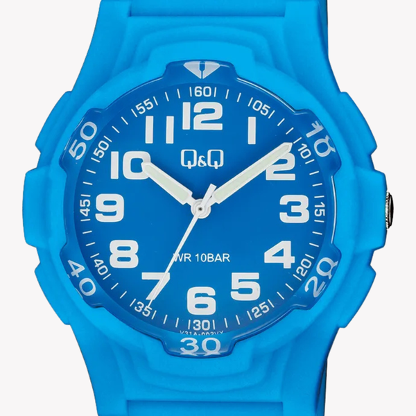 Q&Q Men's Blue Watch, Blue Dial | V31A-002VY