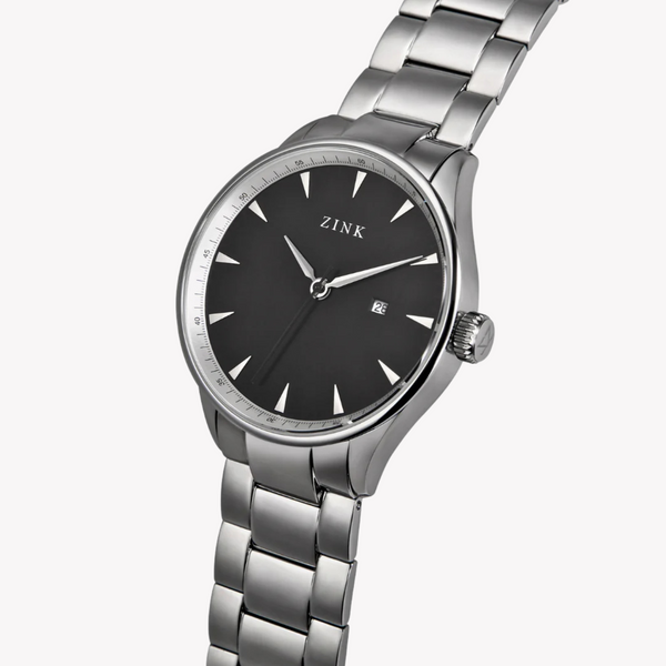 Zink Men's Stainless Steel Black Watch | Zk127g1ss-26