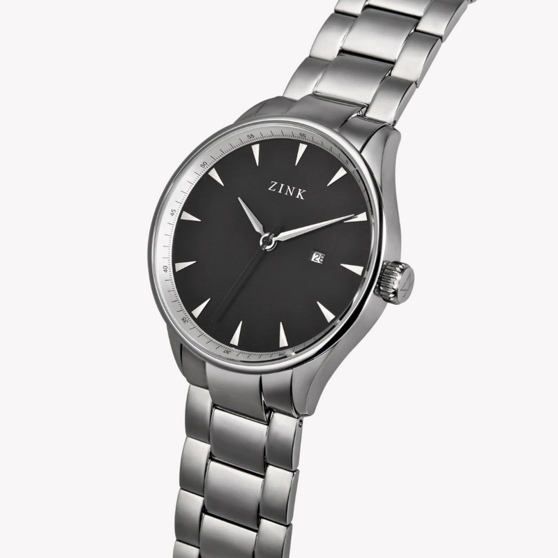 Zink Men's Stainless Steel Black Watch | Zk127g1ss-26 by i-watch