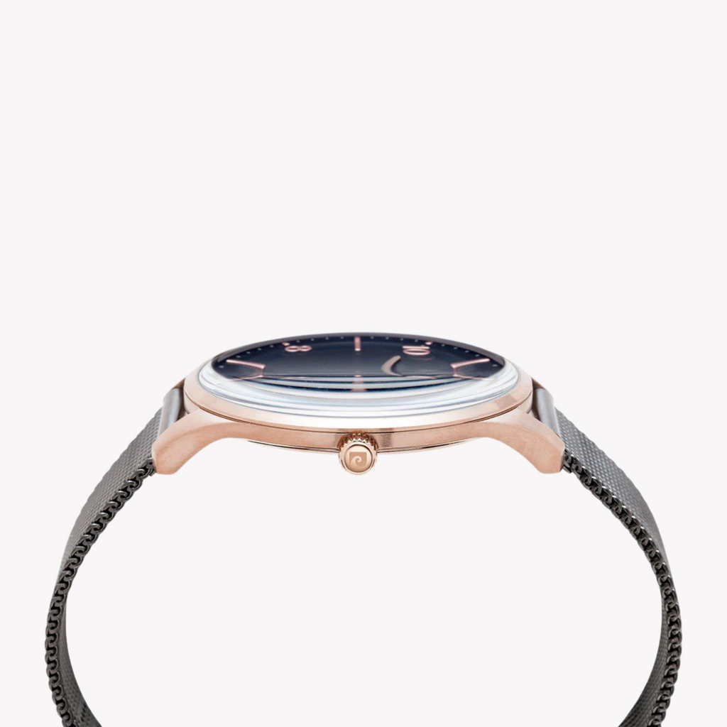 Pierre Cardin Men's Black & Rose Gold Watch, Stainless Steel | Pc902711f109