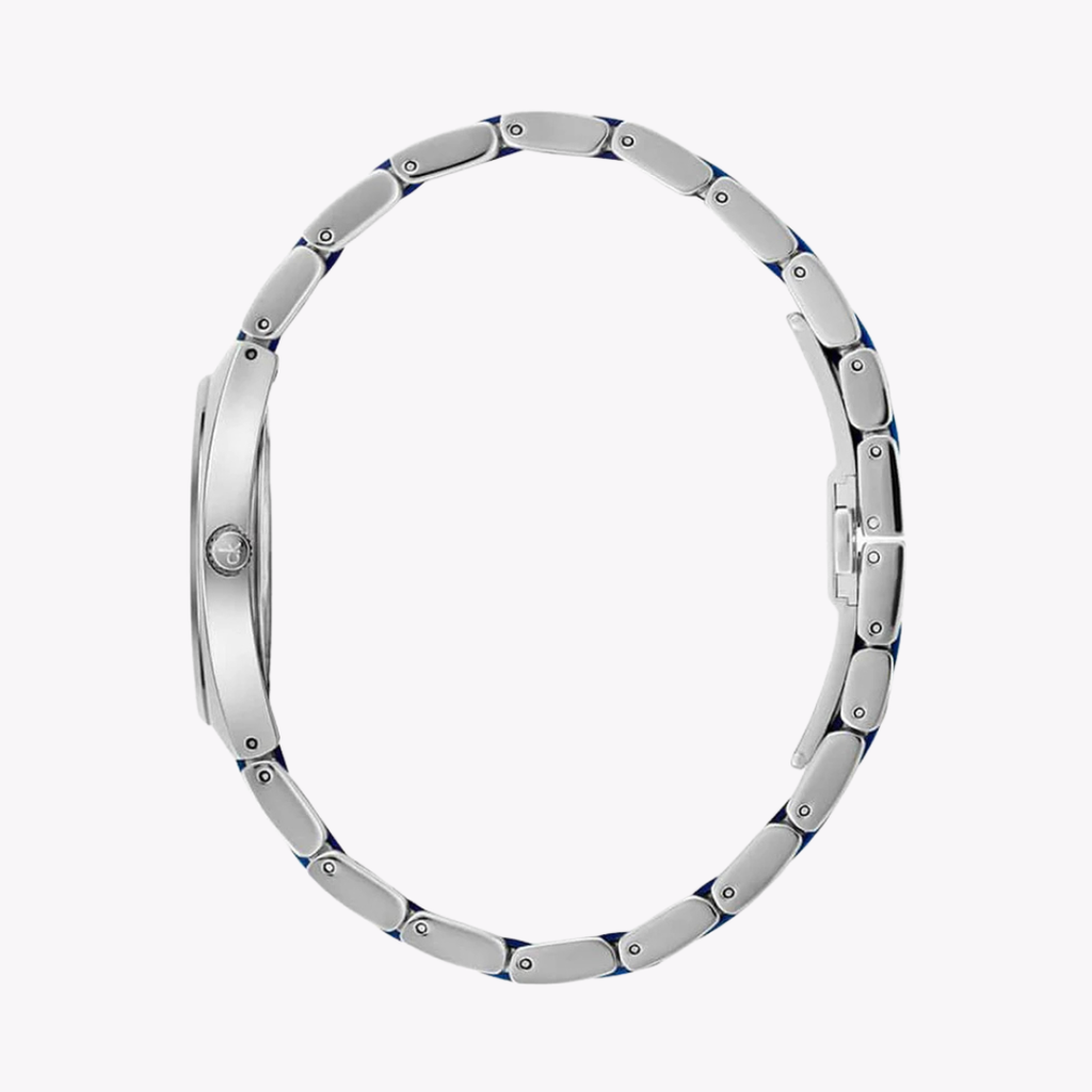CK Calvin Klein Women's Silver & Blue Watch | K9E231VX