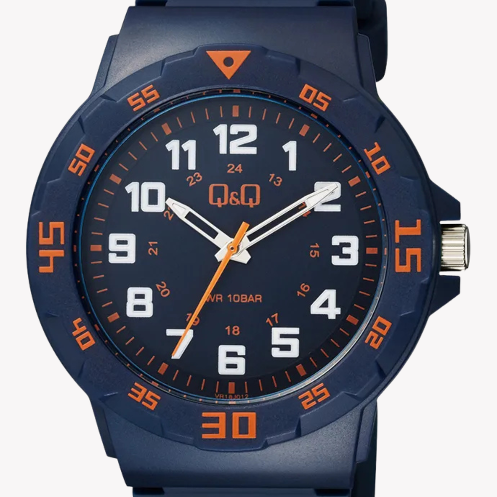 Q&Q Men's Blue Watch, Blue Dial | VR18J012Y