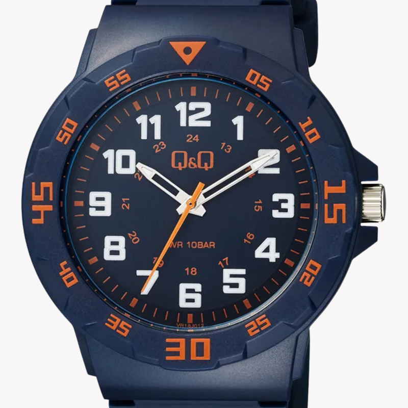 Q&Q Men's Blue Watch, Blue Dial | VR18J012Y